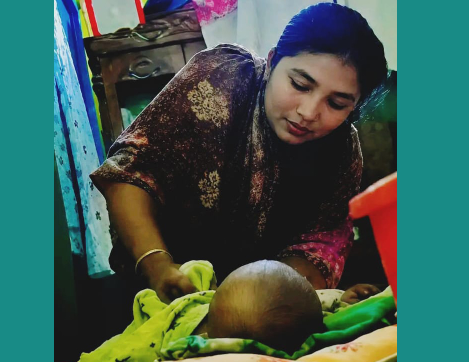 নরসিংদীতে ২ মাসের শিশুর, পা ভেঙ্গে দিল আপন চাচি!